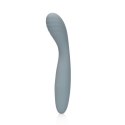 Wibrator damski gładki stymulacja punktu G miękki silikon szary 18 cm Wibrator damski gładki stymulacja punktu G miękki silikon szary 18 cm
