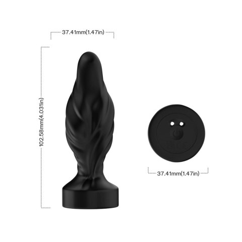 Korek analny z wibracją B-series Joy Limonster Black Korek analny z wibracją B-series Joy Limonster Black