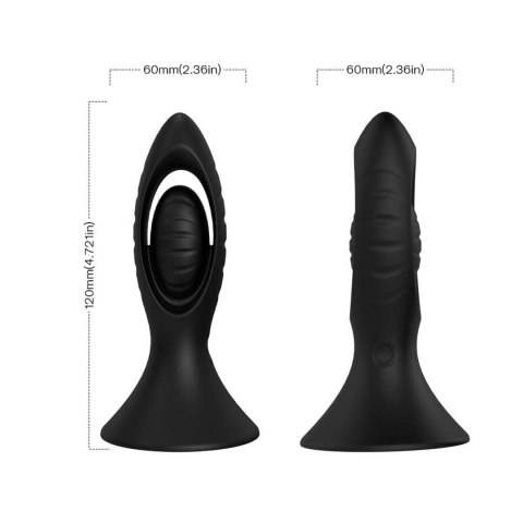 Plug korek analny na pilota wibrujący silikonowy wodoodporna zatyczka Plug korek analny na pilota wibrujący silikonowy wodoodporna zatyczka