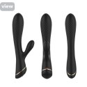 Wibrator ze stymulacją łechtaczki B - series Joy Hare Black Wibrator ze stymulacją łechtaczki B - series Joy Hare Black