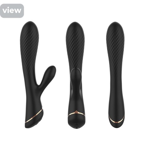 Wibrator ze stymulacją łechtaczki B - series Joy Hare Black Wibrator ze stymulacją łechtaczki B - series Joy Hare Black