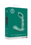 Beaded Vibrating Prostate Massager with Remote Control - Metallic Green Beaded Vibrating Prostate Massager with Remote Control - Metallic Green
