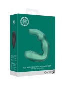 Bent Vibrating Prostate Massager with Remote Control - Metallic Green Bent Vibrating Prostate Massager with Remote Control - Metallic Green
