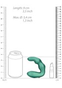 Bent Vibrating Prostate Massager with Remote Control - Metallic Green Bent Vibrating Prostate Massager with Remote Control - Metallic Green