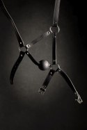 Head Harness with Solid Ball Gag - Black Head Harness with Solid Ball Gag - Black