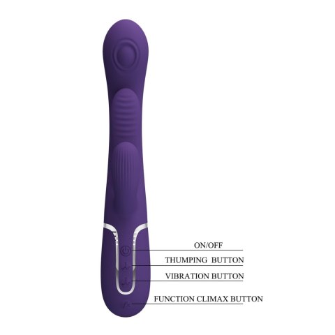 Wibrator króliczek PRETTY LOVE - Shonia Dark Purple, Twinkled Tenderness, 7 thumping functions 7 vibration functions Wibrator króliczek PRETTY LOVE - Shonia Dark Purple, Twinkled Tenderness, 7 thumping functions 7 vibration functions