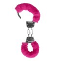 Furry Metal Hand Cuffs - Pink Furry Metal Hand Cuffs - Pink
