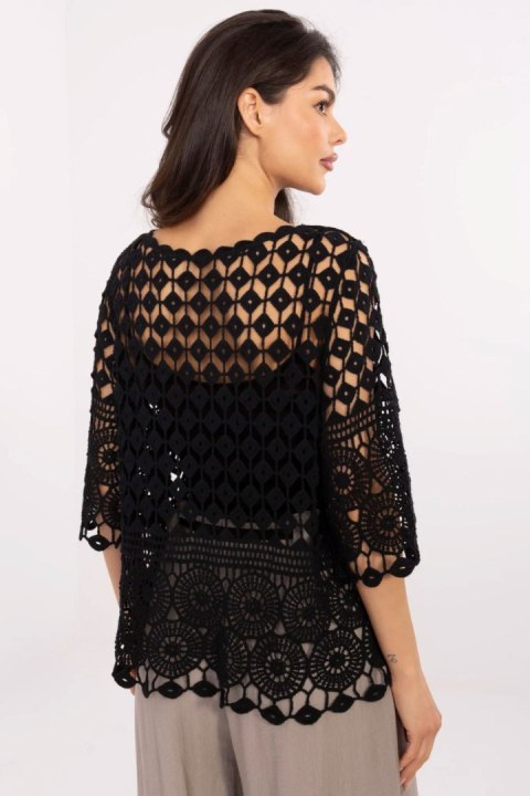 Bluzka Model MI-BZ-9007.77 Black - Italy Moda Italy Moda Bluzka Model MI-BZ-9007.77 Black - Italy Moda Italy Moda