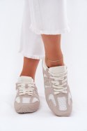 Buty Sportowe Model Dorella 897-4G White/Beige - Step in style Step in style Buty Sportowe Model Dorella 897-4G White/Beige - Step in style Step in style
