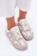 Buty Sportowe Model Dorella 897-4G White/Beige - Step in style Step in style Buty Sportowe Model Dorella 897-4G White/Beige - Step in style Step in style