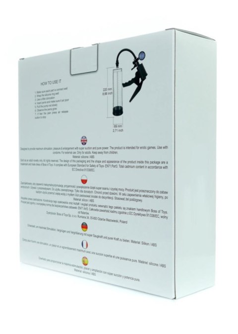 Pomka powiekszająca penisa z manometrem Pomka powiekszająca penisa z manometrem