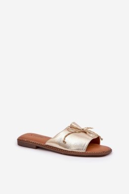Sandał Klapki Model Deonelis M509 Gold - Step in style Step in style