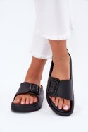 Sandał Klapki Model Viasara 25SD97-8800 Black - Step in style Step in style Sandał Klapki Model Viasara 25SD97-8800 Black - Step in style Step in style