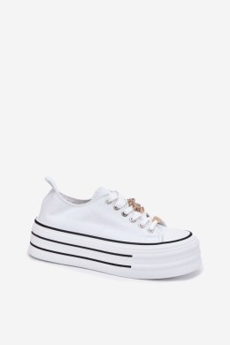 Trampki Model Fiorina 890-4B White - Step in style Step in style