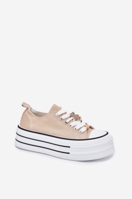 Trampki Model Fiorina 890-4C Beige - Step in style Step in style