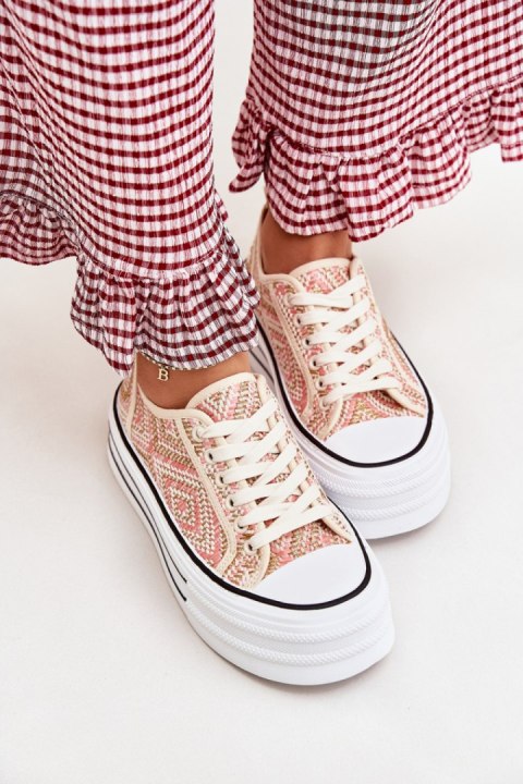 Trampki Model Melina 806-4D Pink - Step in style Step in style Trampki Model Melina 806-4D Pink - Step in style Step in style