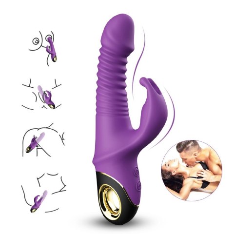 Wibrator króliczek pulsacyjny rotacja 9 tryb 19 cm Wibrator króliczek pulsacyjny rotacja 9 tryb 19 cm