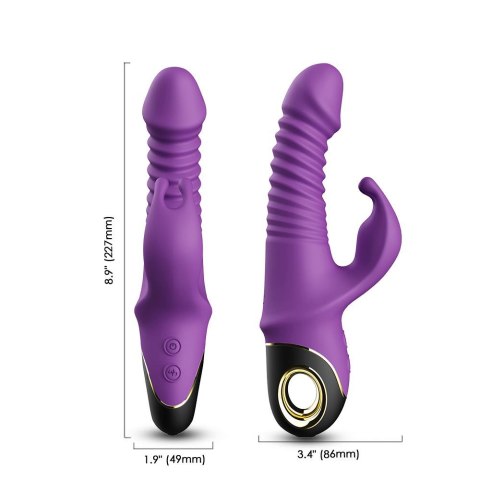 Wibrator króliczek pulsacyjny rotacja 9 tryb 19 cm Wibrator króliczek pulsacyjny rotacja 9 tryb 19 cm