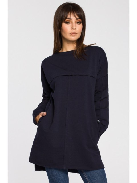 B059 Tunika oversize z przeszyciami B059 Tunika oversize z przeszyciami