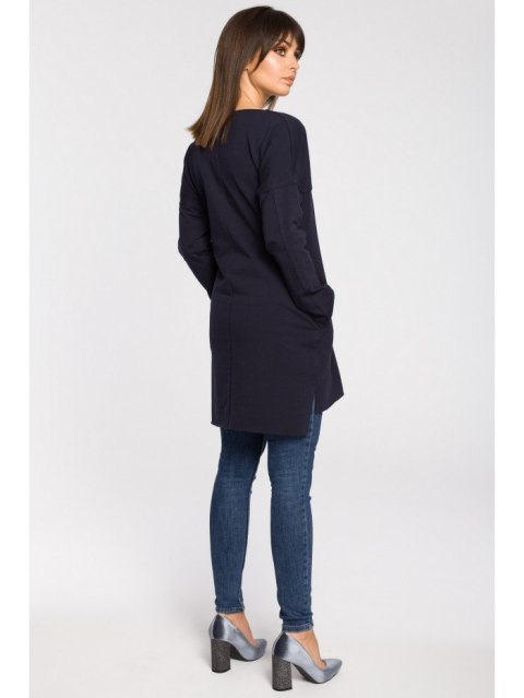 B059 Tunika oversize z przeszyciami B059 Tunika oversize z przeszyciami