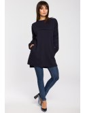 B059 Tunika oversize z przeszyciami B059 Tunika oversize z przeszyciami