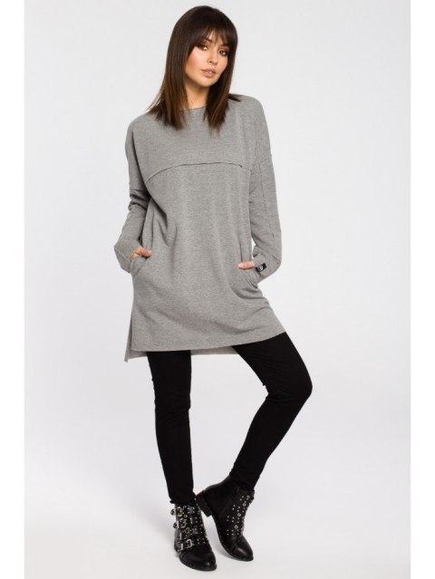 B059 Tunika oversize z przeszyciami B059 Tunika oversize z przeszyciami