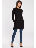 B059 Tunika oversize z przeszyciami B059 Tunika oversize z przeszyciami