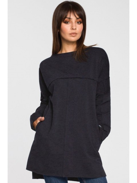 B059 Tunika oversize z przeszyciami B059 Tunika oversize z przeszyciami