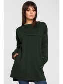 B059 Tunika oversize z przeszyciami B059 Tunika oversize z przeszyciami