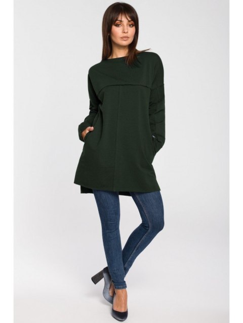 B059 Tunika oversize z przeszyciami B059 Tunika oversize z przeszyciami