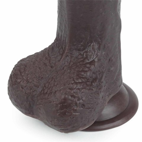 Czarny gruby penis z przyssawka żylaste dildo Czarny gruby penis z przyssawka żylaste dildo