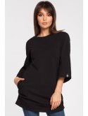 B015 Gładka elegancka tunika