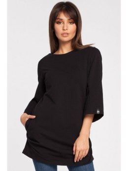 B015 Gładka elegancka tunika