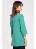 B015 Gładka elegancka tunika