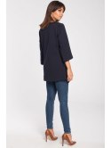 B015 Gładka elegancka tunika