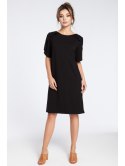B035 Elegancka sukienka midi z falbankami B035 Elegancka sukienka midi z falbankami