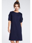 B035 Elegancka sukienka midi z falbankami B035 Elegancka sukienka midi z falbankami