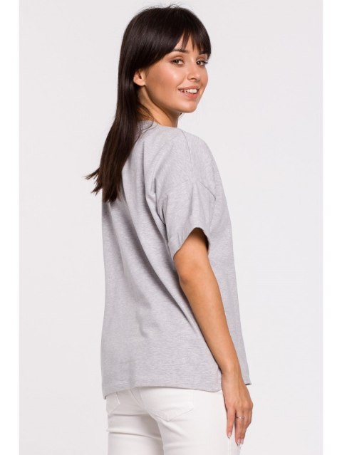 B147 T-shirt oversize z okrągłym dekoltem B147 T-shirt oversize z okrągłym dekoltem