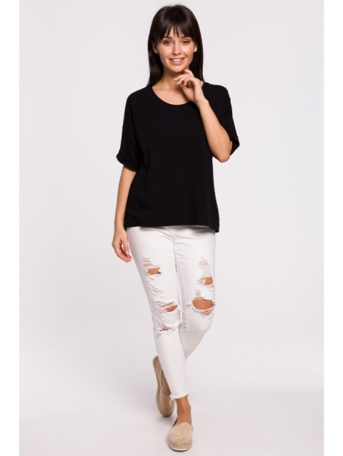 B147 T-shirt oversize z okrągłym dekoltem B147 T-shirt oversize z okrągłym dekoltem