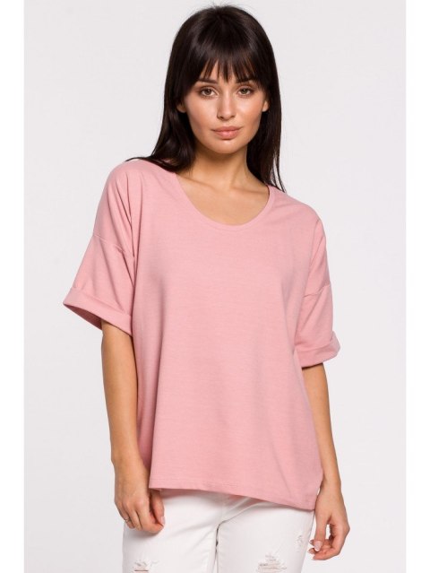 B147 T-shirt oversize z okrągłym dekoltem B147 T-shirt oversize z okrągłym dekoltem