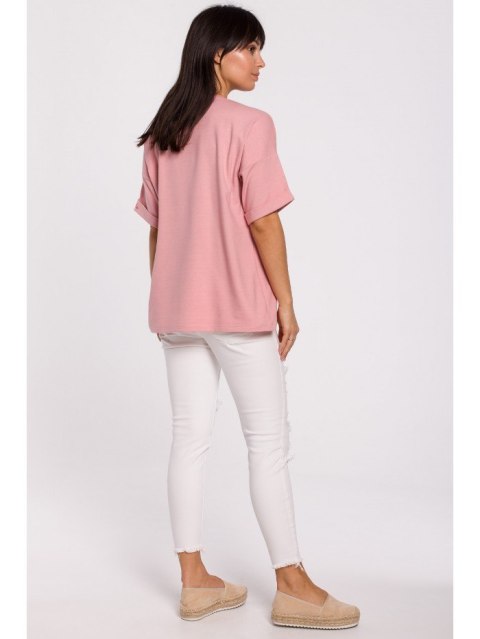 B147 T-shirt oversize z okrągłym dekoltem B147 T-shirt oversize z okrągłym dekoltem
