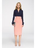 S065 Elegancka ołówkowa spódniczka midi S065 Elegancka ołówkowa spódniczka midi