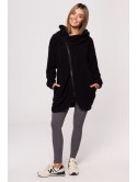 B203 Bluza tunika z kołnierzem i kapturem B203 Bluza tunika z kołnierzem i kapturem