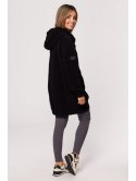 B203 Bluza tunika z kołnierzem i kapturem B203 Bluza tunika z kołnierzem i kapturem