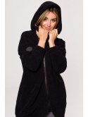 B203 Bluza tunika z kołnierzem i kapturem B203 Bluza tunika z kołnierzem i kapturem