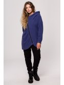 B203 Bluza tunika z kołnierzem i kapturem B203 Bluza tunika z kołnierzem i kapturem