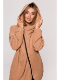 B203 Bluza tunika z kołnierzem i kapturem B203 Bluza tunika z kołnierzem i kapturem