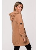 B203 Bluza tunika z kołnierzem i kapturem B203 Bluza tunika z kołnierzem i kapturem