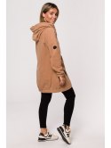B203 Bluza tunika z kołnierzem i kapturem B203 Bluza tunika z kołnierzem i kapturem