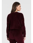 LA084 Welurowa bluza z wypustką LA084 Welurowa bluza z wypustką